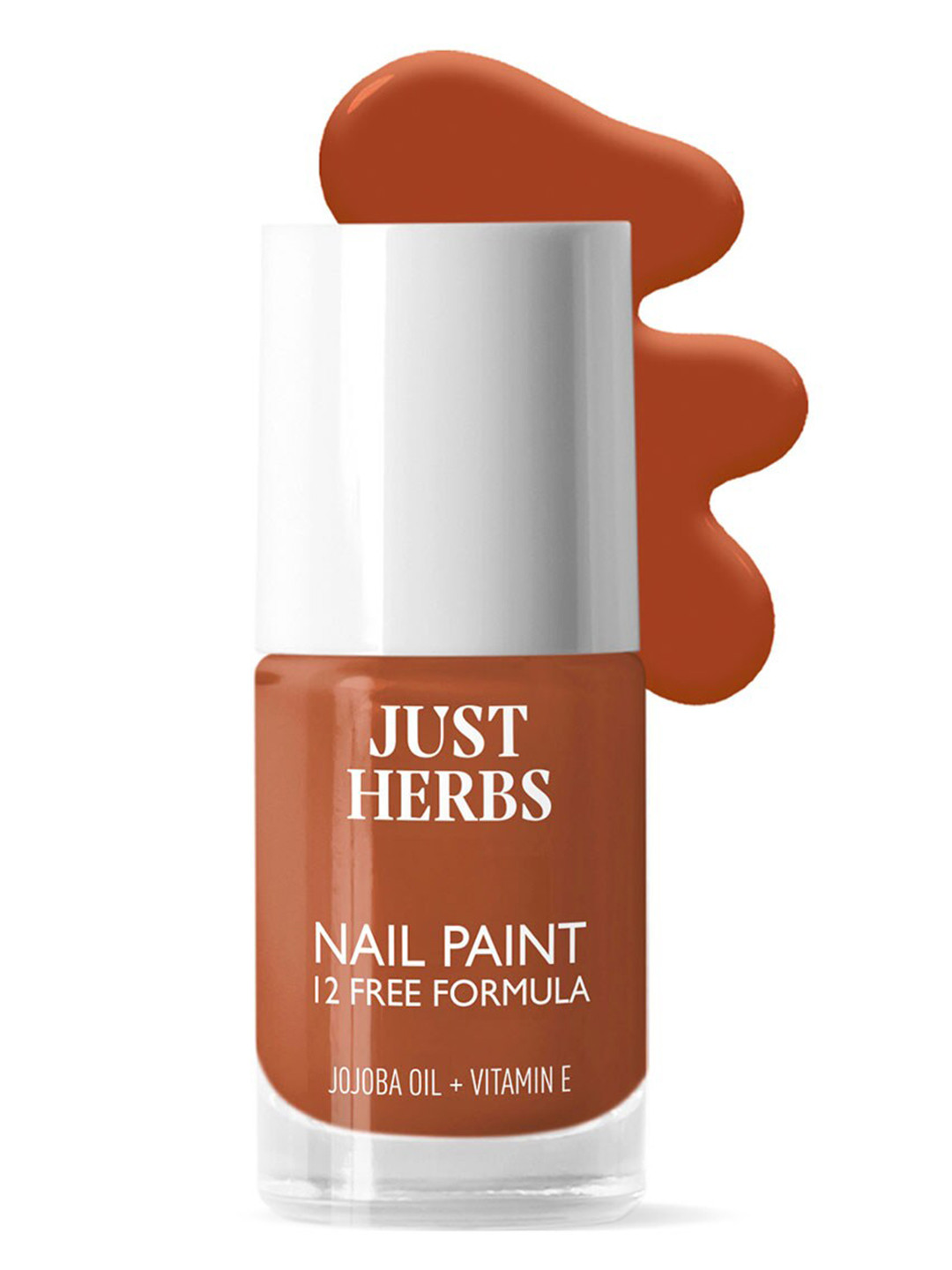 

Just Herbs 12 Free Formula Long Lasting Nail Paint With Jojoba Oil -11ml-Caramel Creme-14, Na