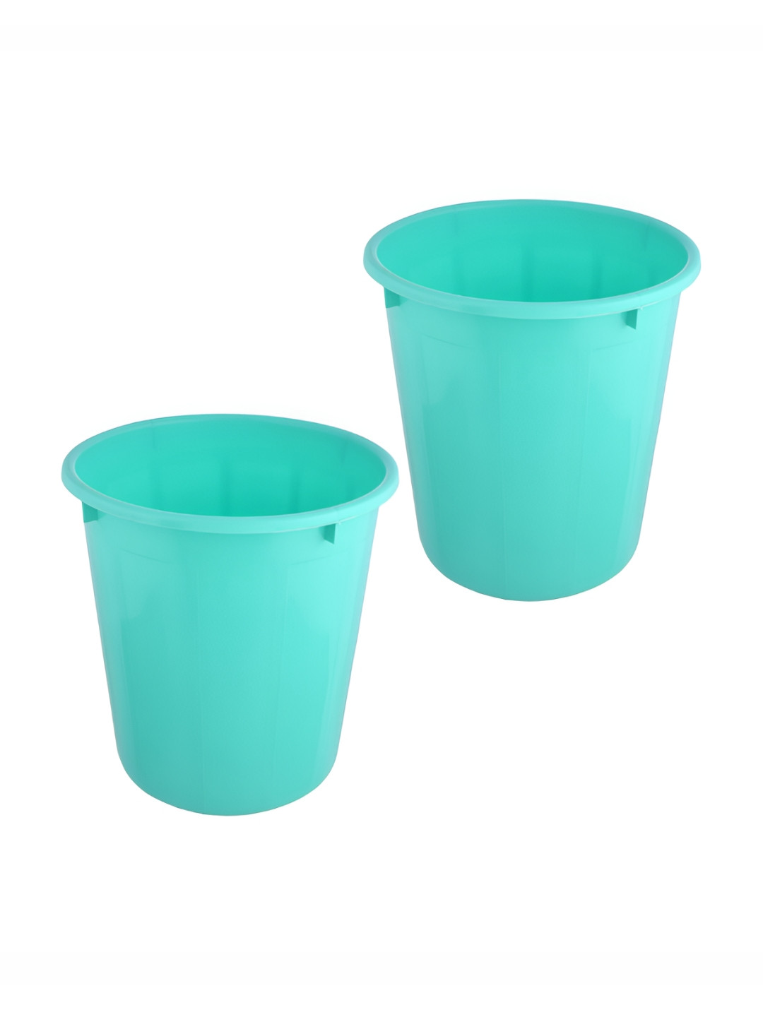 

Kuber Industries Green 2 Pieces Lightweight Bins 7L