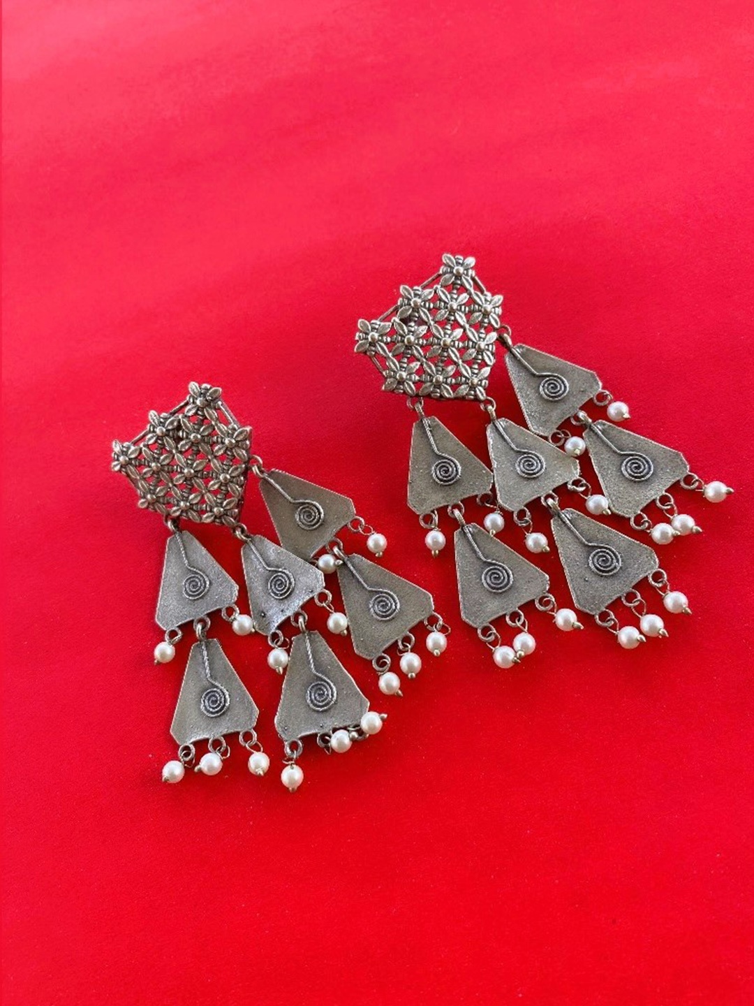 

ATIBELLE Silver Plated Drop Earrings