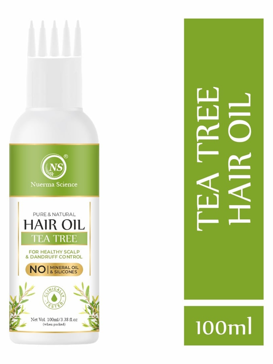 

Nuerma Science Pure & Natural Tea Tree Hair Oil - 100 ml, Green