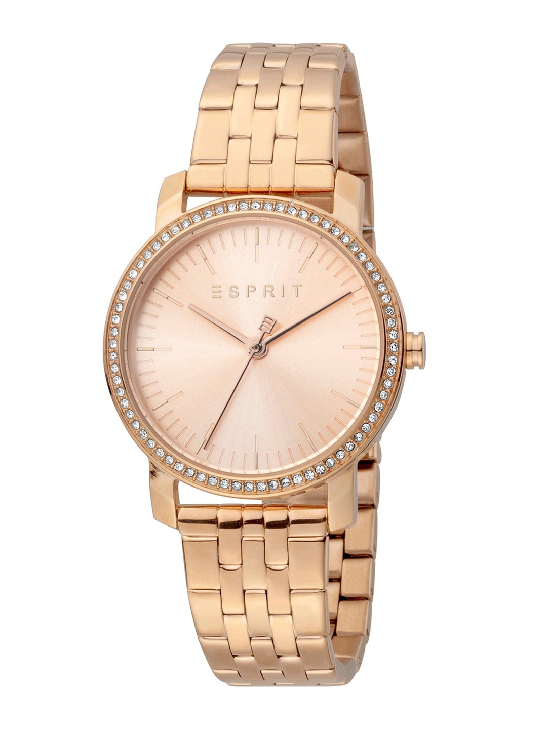 

ESPRIT Women Embellished Dial & Stainless Steel Straps Analogue Watch ES1L183M0075, Rose gold