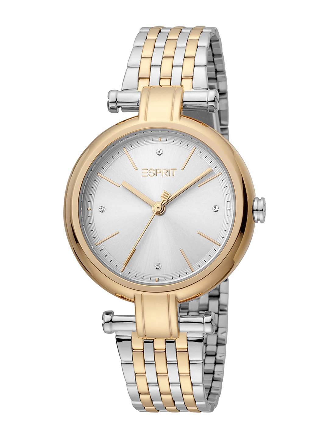 

ESPRIT Women Textured Dial & Stainless Steel Straps Analogue Watch ES1L268M0075, Silver