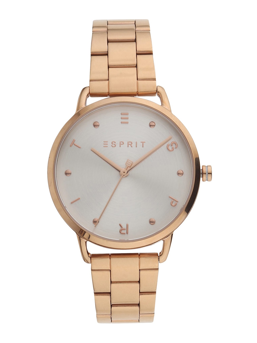 

ESPRIT Women Embellished Dial & Stainless Steel Straps Analogue Watch ES1L173M0085, Rose gold