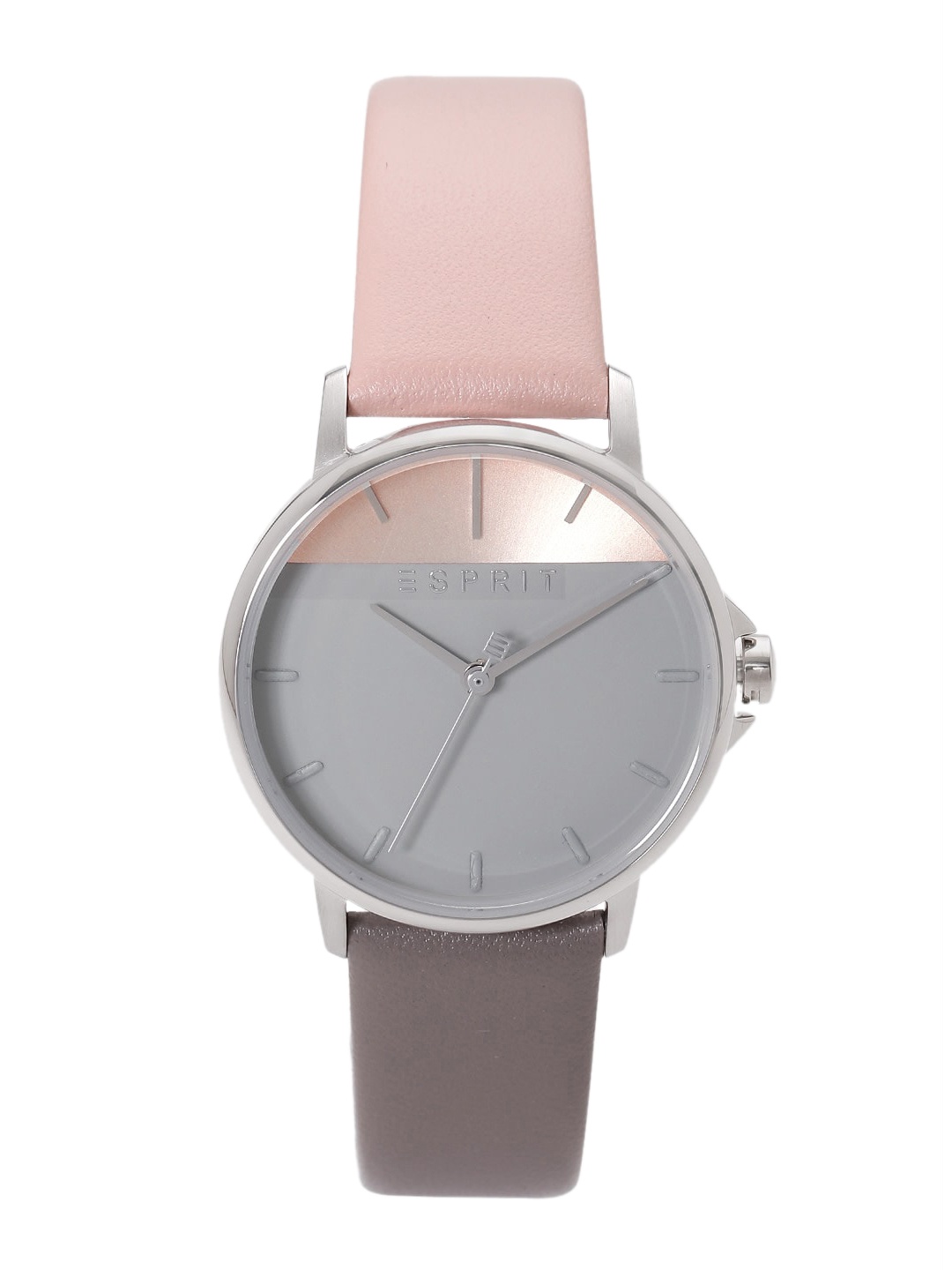 

ESPRIT Women Stainless Steel Dial & Leather Straps Analogue Watch ES1L065L0015, Grey