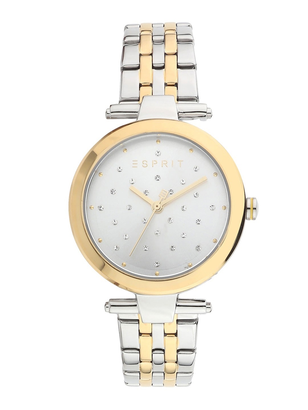 

ESPRIT Women Embellished Dial & Stainless Steel Straps Analogue Watch ES1L167M0105, Gold