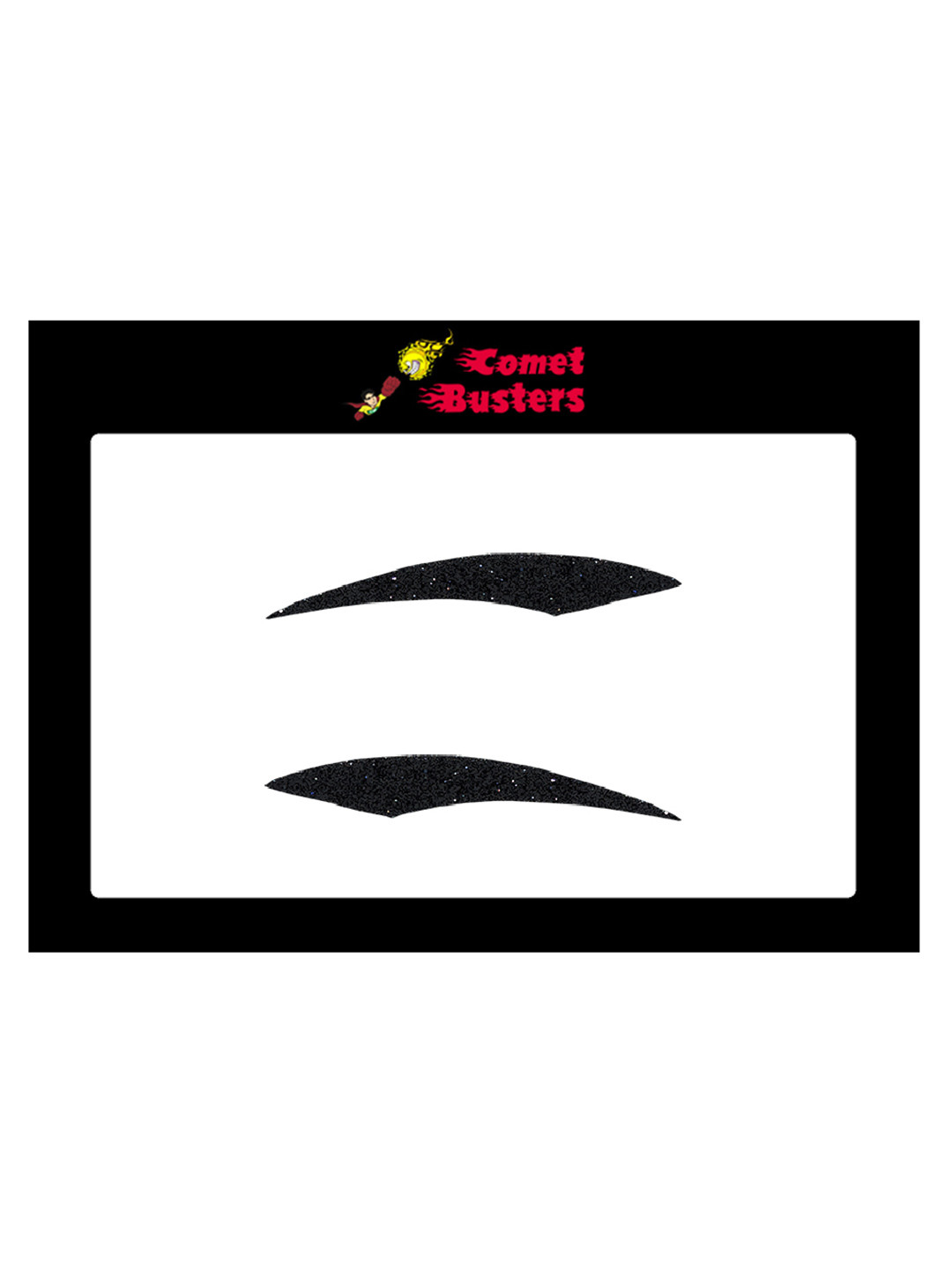 

Comet Busters Black Glitter Eyeliner Stickers