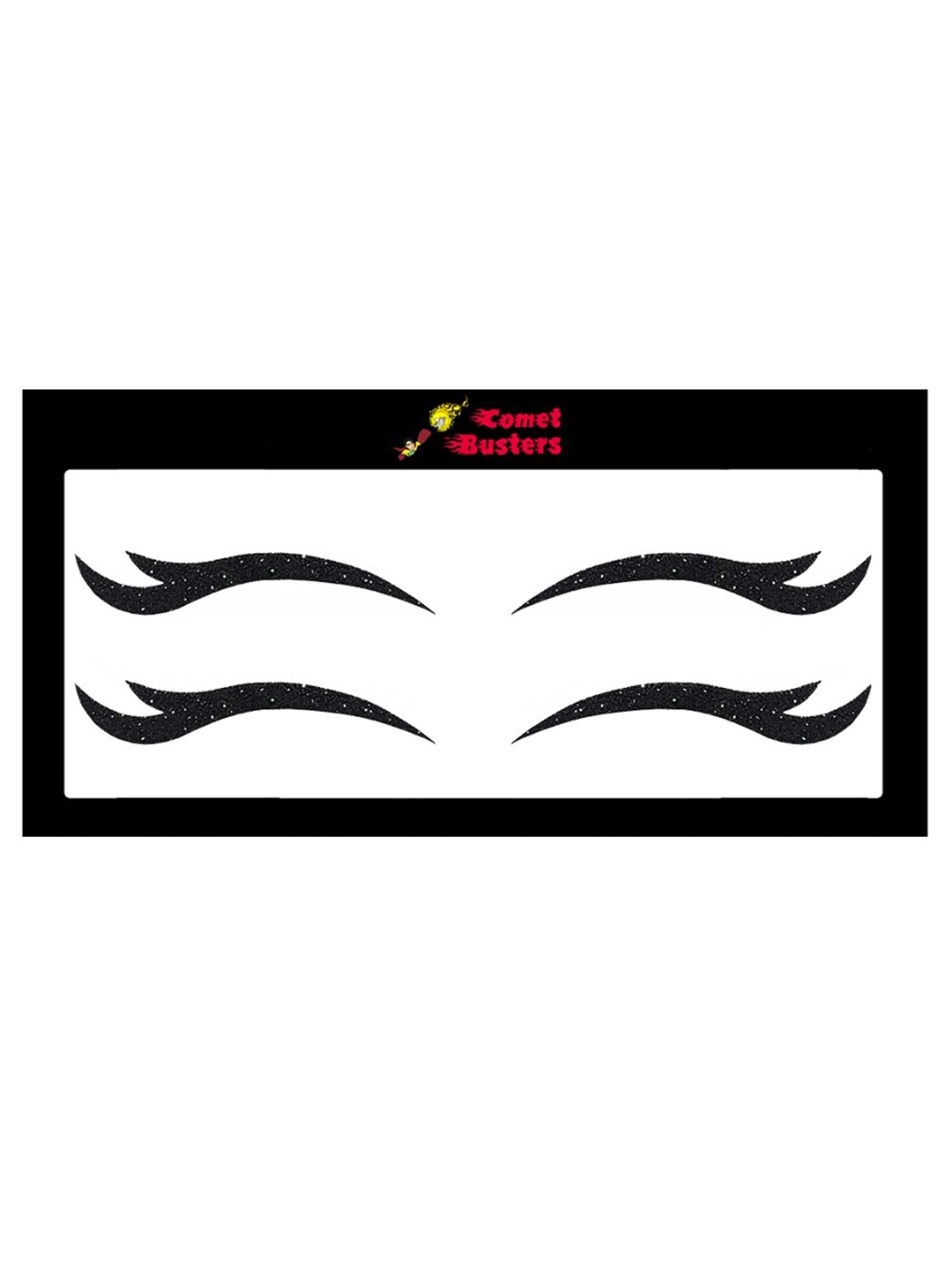 

Comet Busters Set of 2 Glitter Eyeliner Stickers, Black