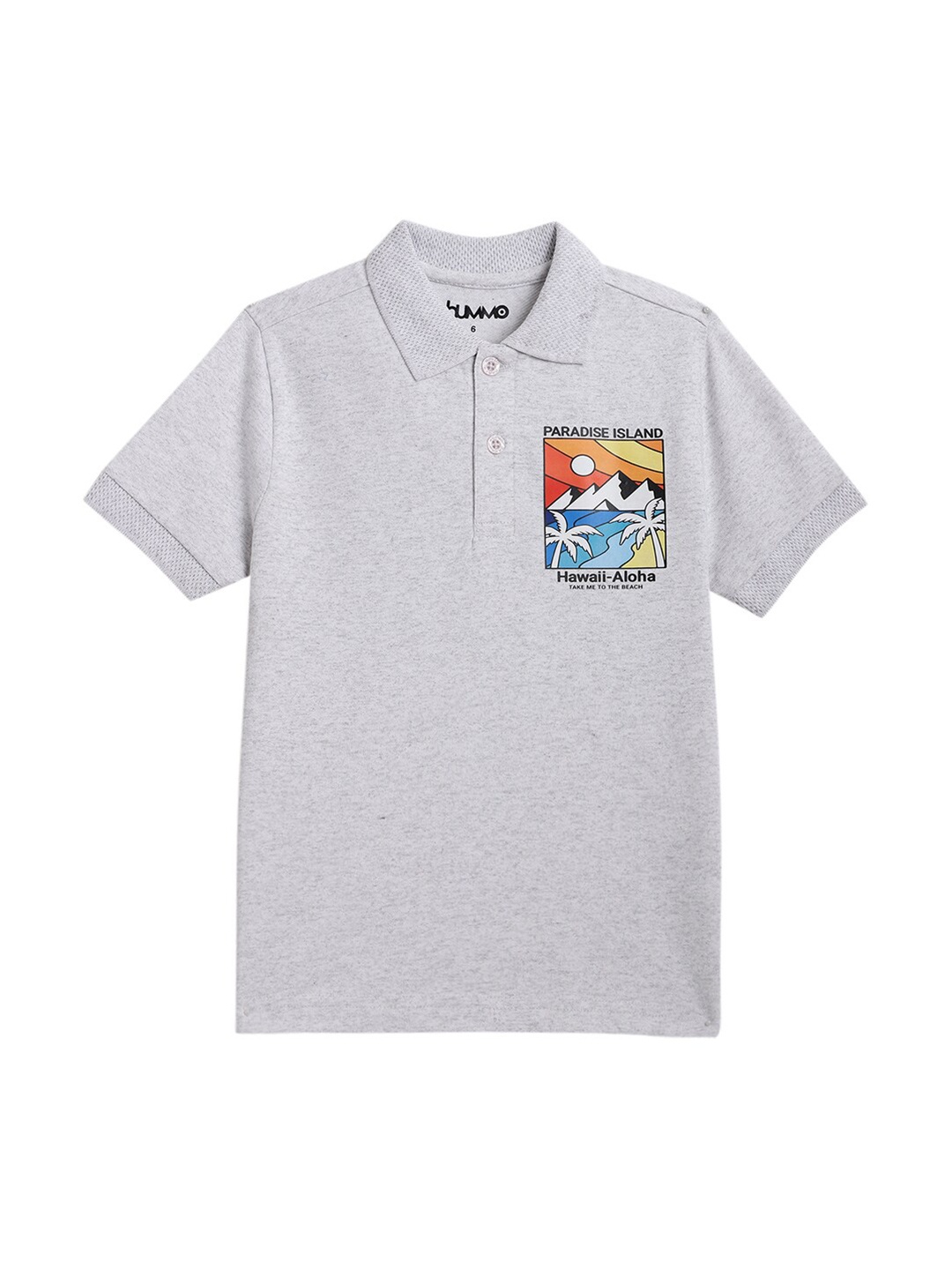 

Anthrilo Paradise Island Boys Polo Collar T-shirt, Blue