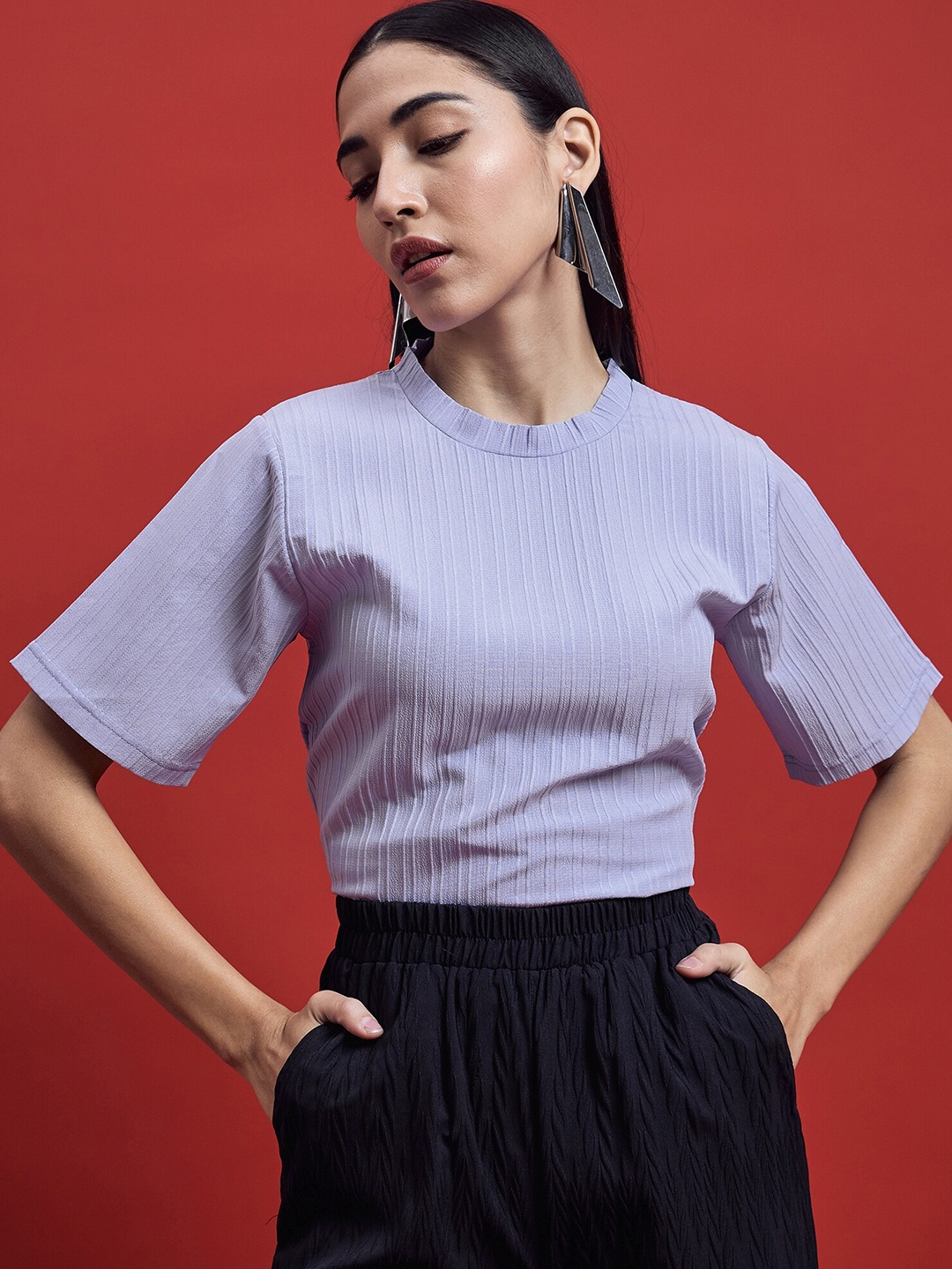 

all about you Striped Top, Blue