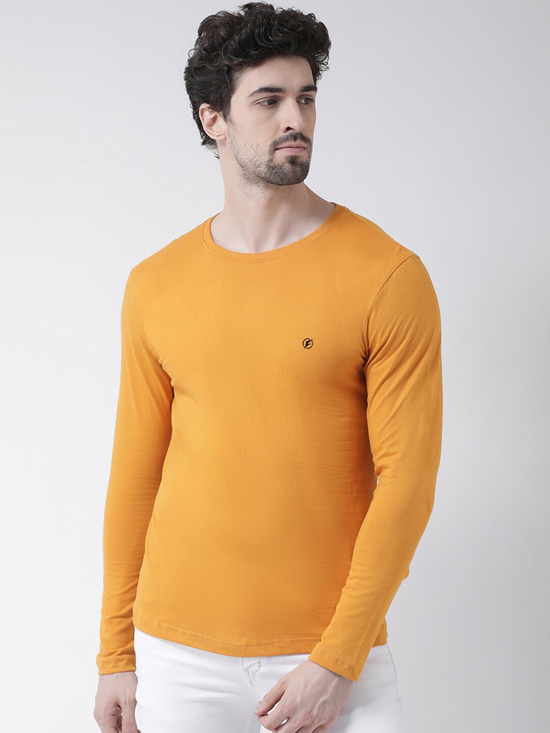 

Friskers Pure Cotton Slim Fit T-shirt, Mustard