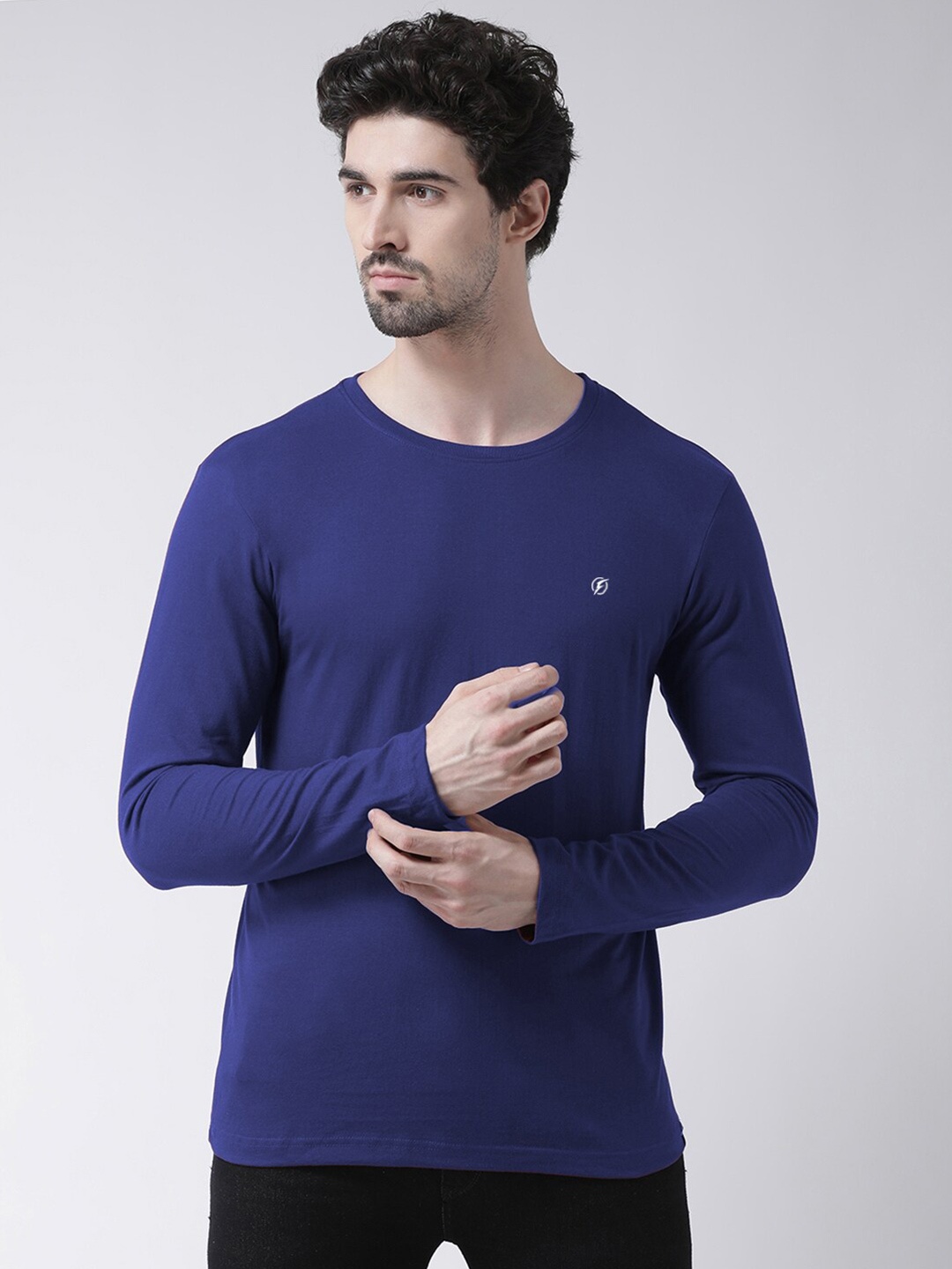 

Friskers Pure Cotton Slim Fit T-shirt, Blue
