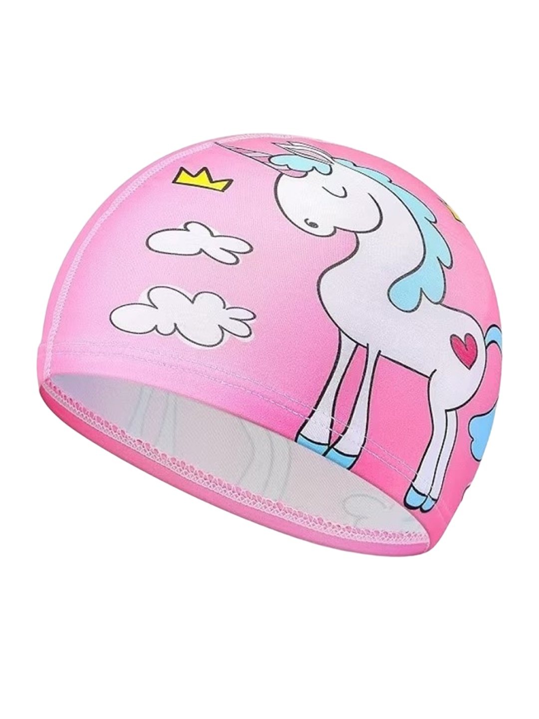 

EL REGALO Printed Swimming Cap, Pink