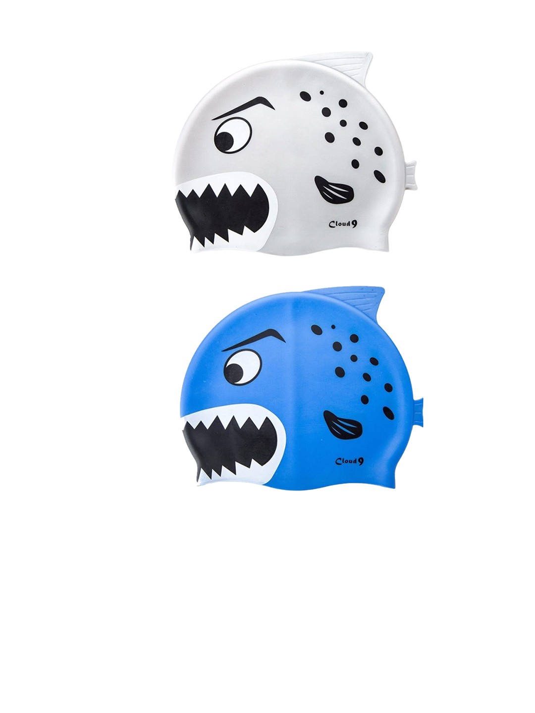 

EL REGALO Pack Of 2 Printed Swimming Cap, Blue