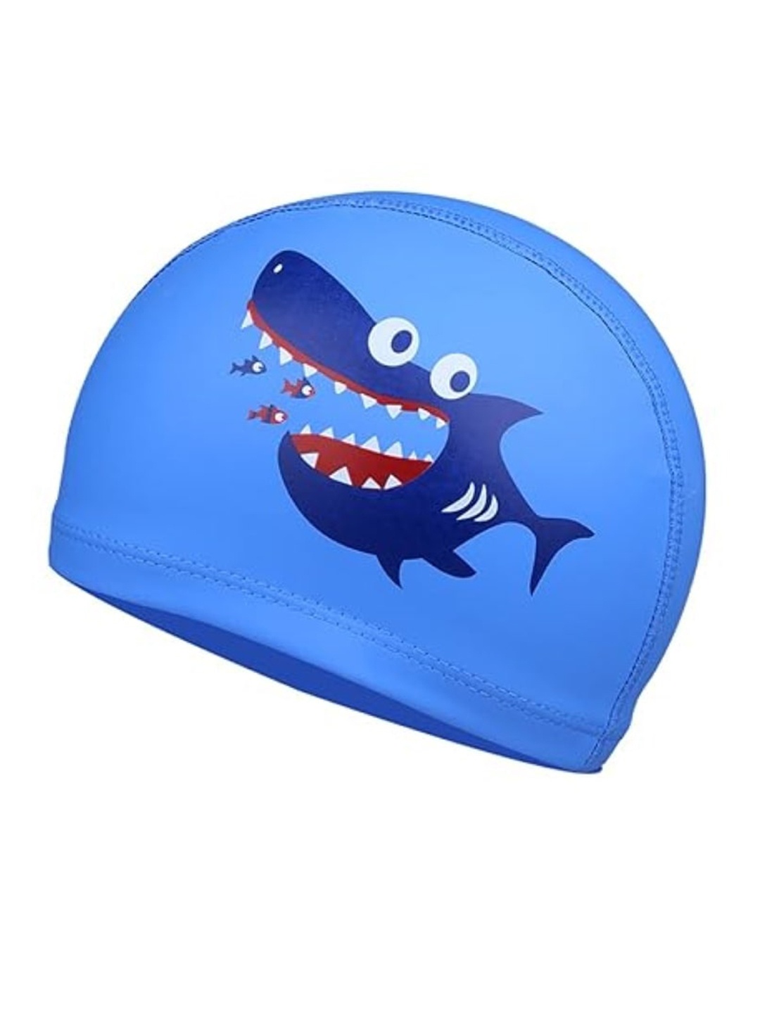 

EL REGALO Kids Printed Swimming Cap, Blue