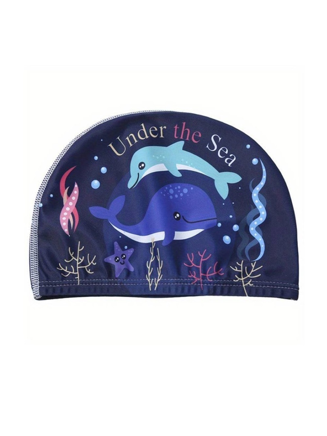 

EL REGALO Printed Swimming Cap, Blue