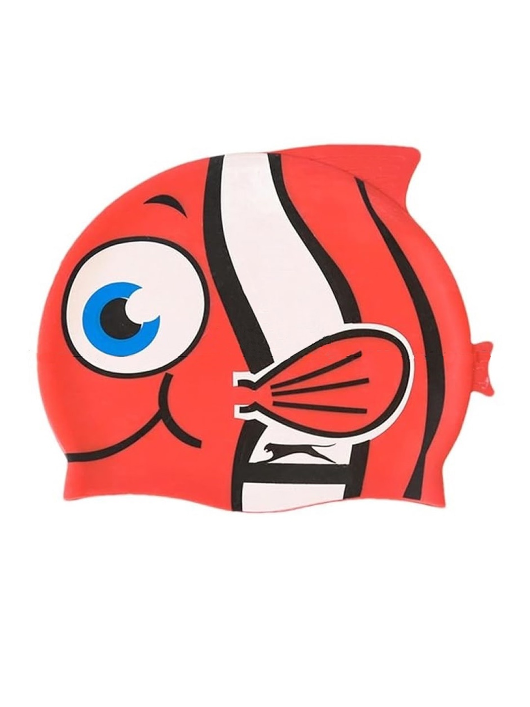 

EL REGALO Kids Cat Fish Printed Swim Cap, Red
