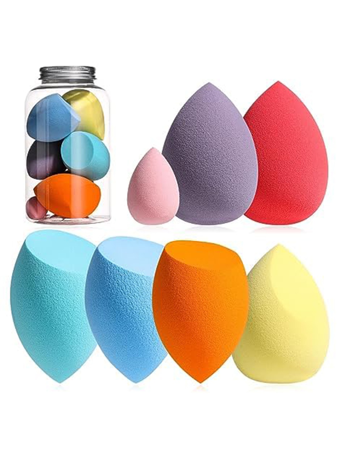 

CHRONEX Set Of 7 Makeup Sponge Beauty Blenders, Assorted