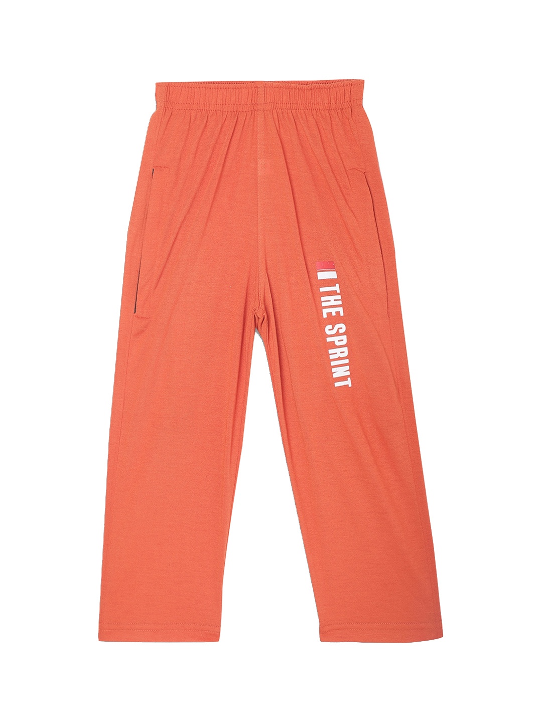 

VIMAL JONNEY Kids Printed Cotton Track Pants, Rust