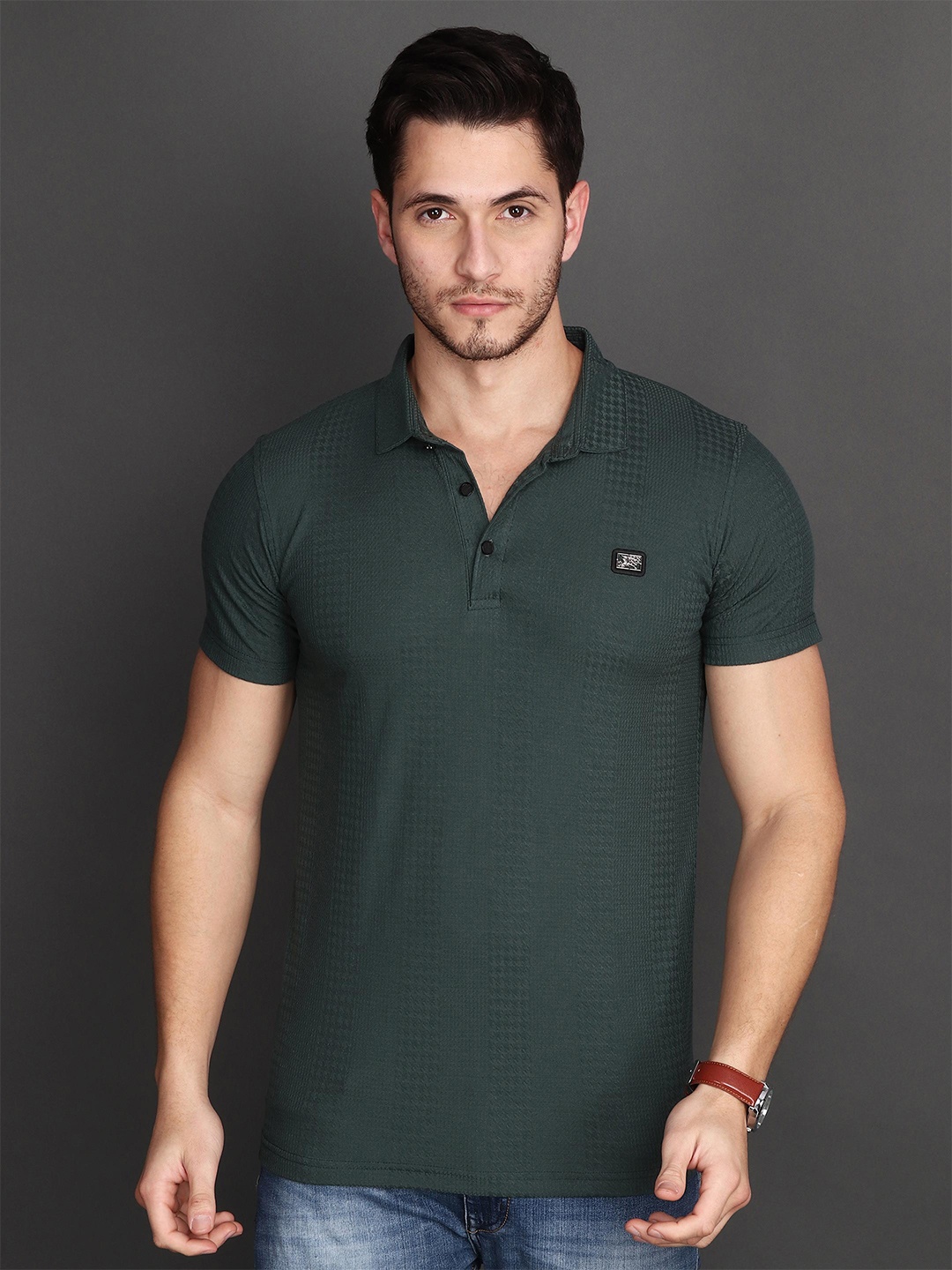 

Albion By CnM Polo Collar T-shirt, Green