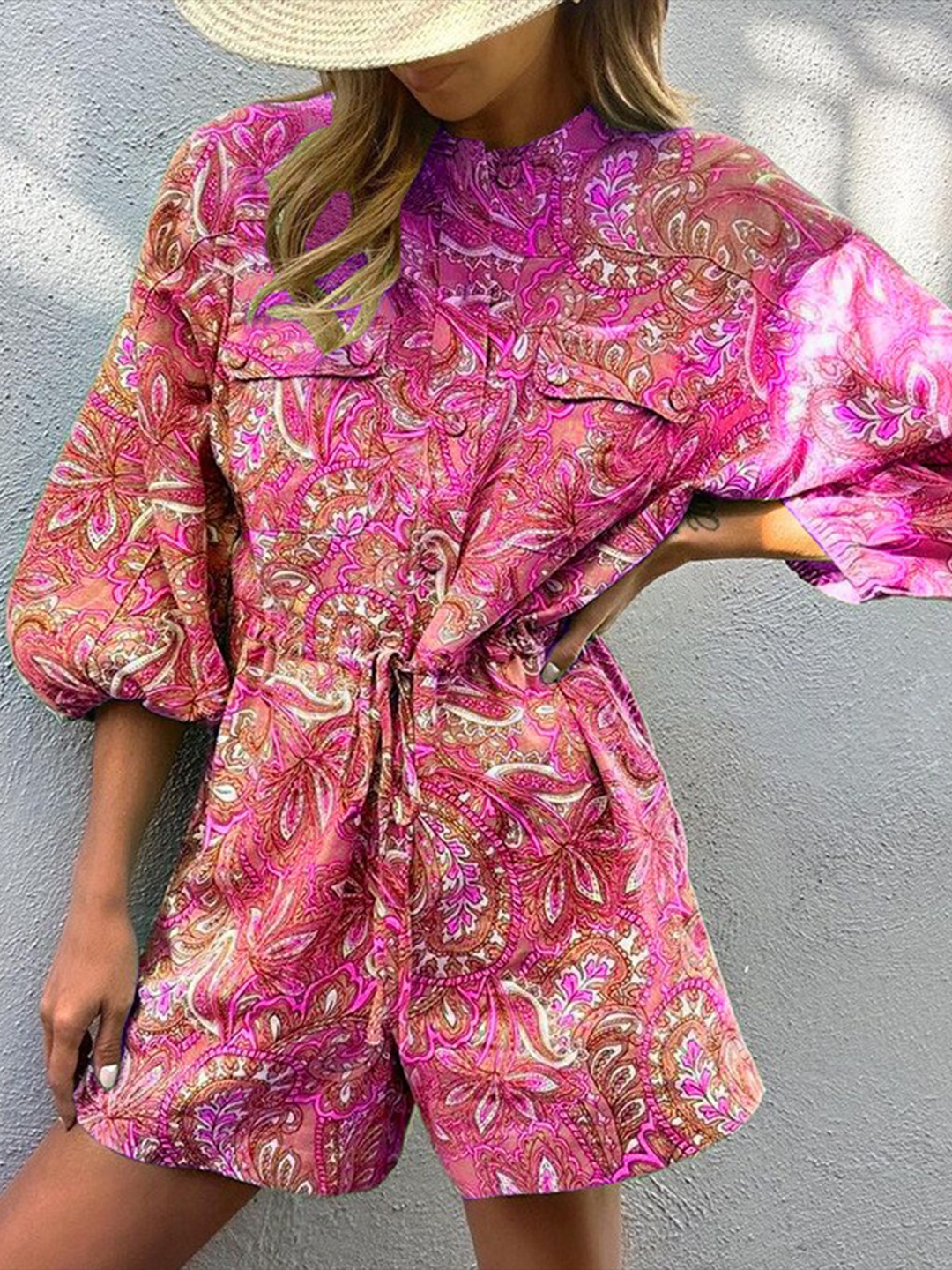 

StyleCast x Revolte Ethnic Printed Playsuit, Purple