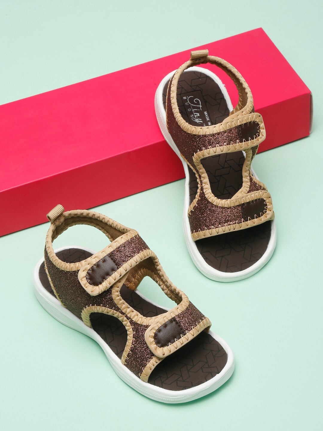 

Tiny Bugs Kids Comfort Sandals, Brown