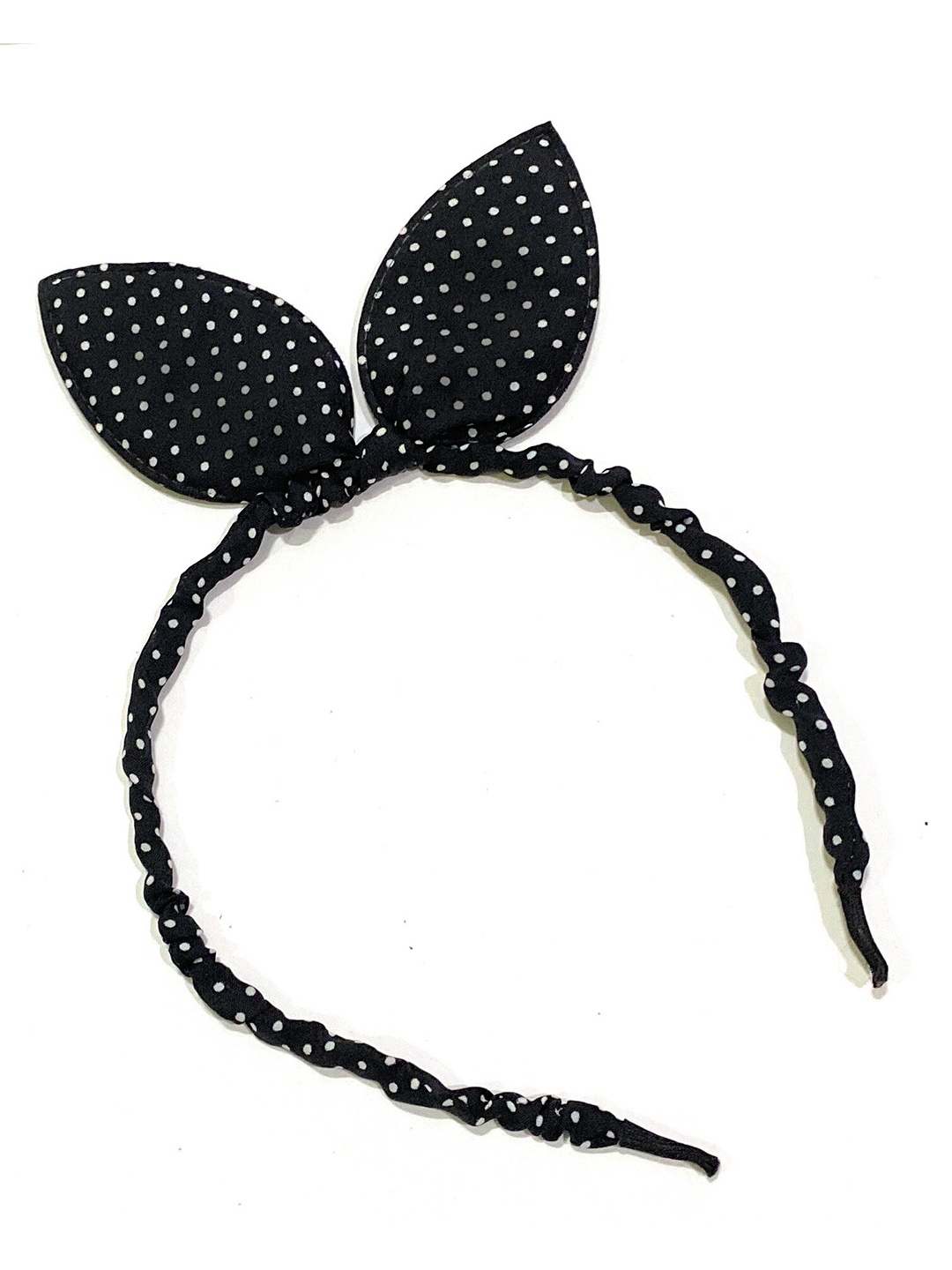 

BAESD Girls Polka Dots Printed Hairband, Black
