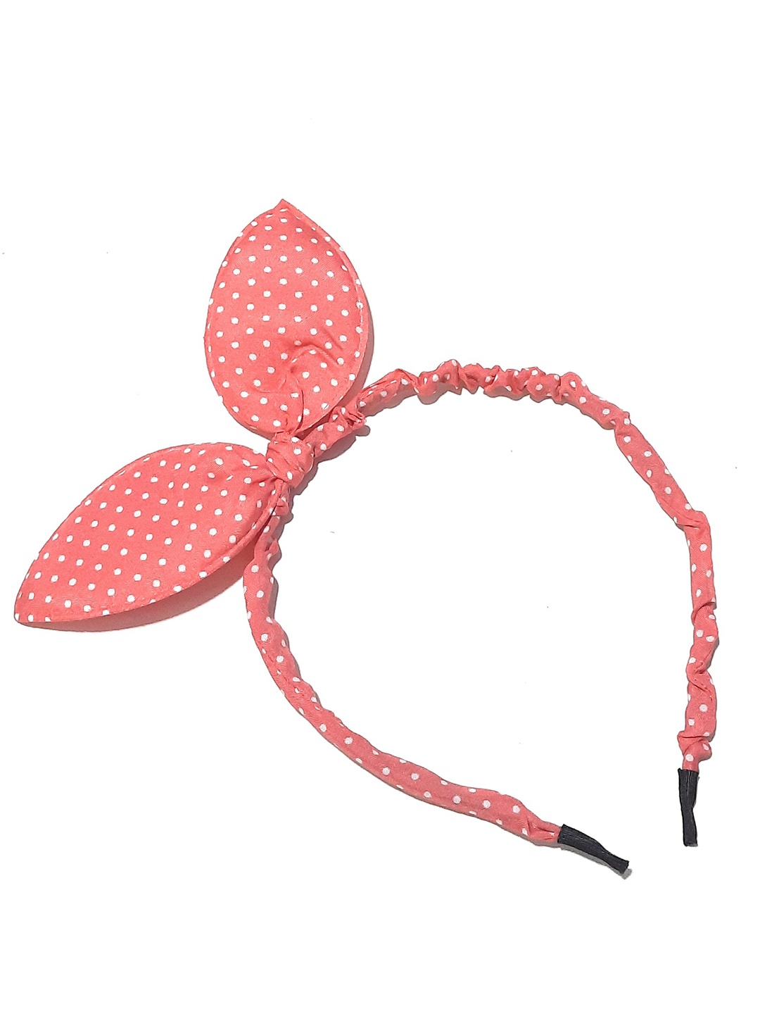 

BAESD Girls Polka Dots Printed Hairband, Peach