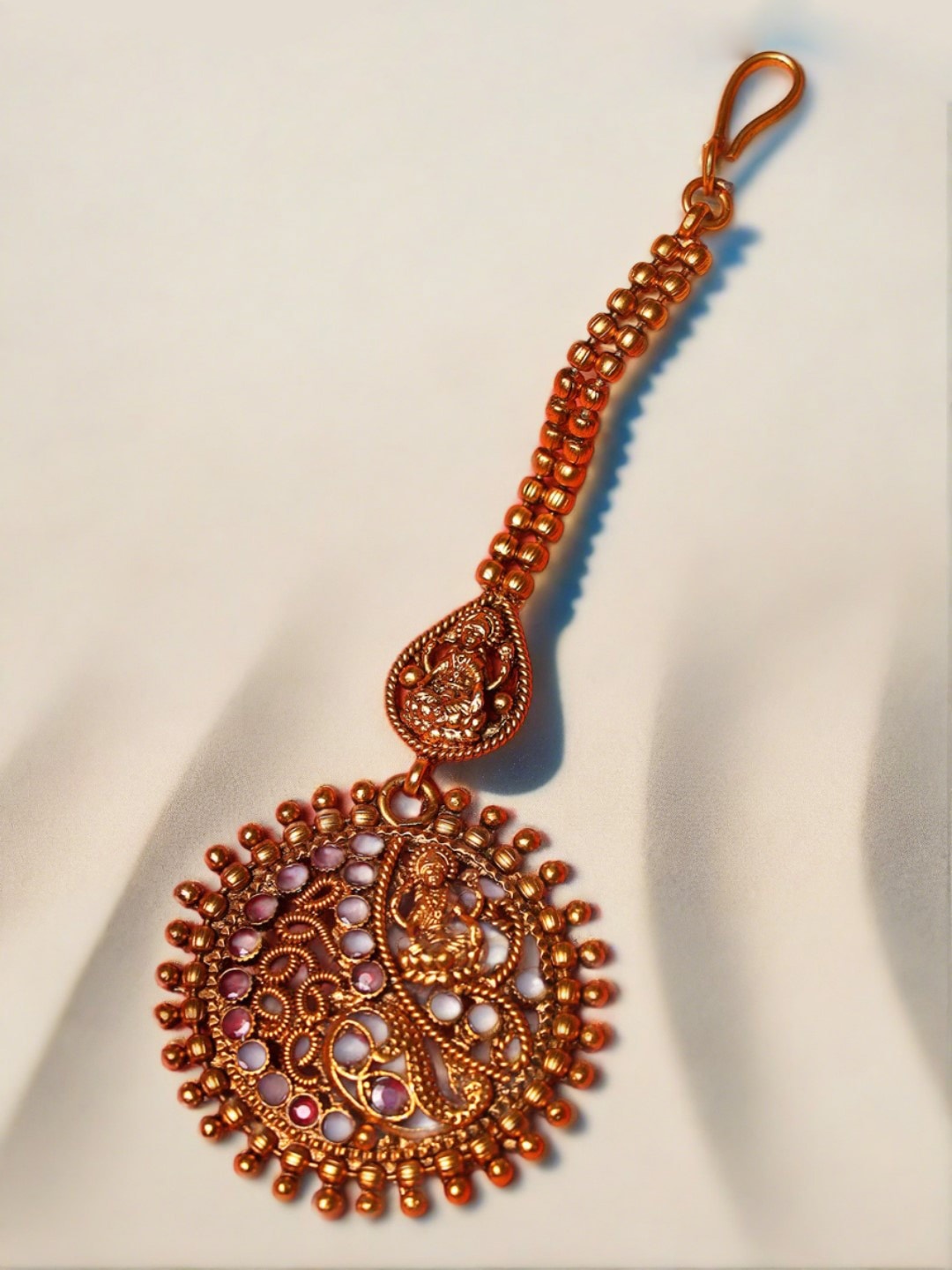 

Jazz and Sizzle Gold-Plated Artificial Stones Studded Maang Tikka Head Jewellery