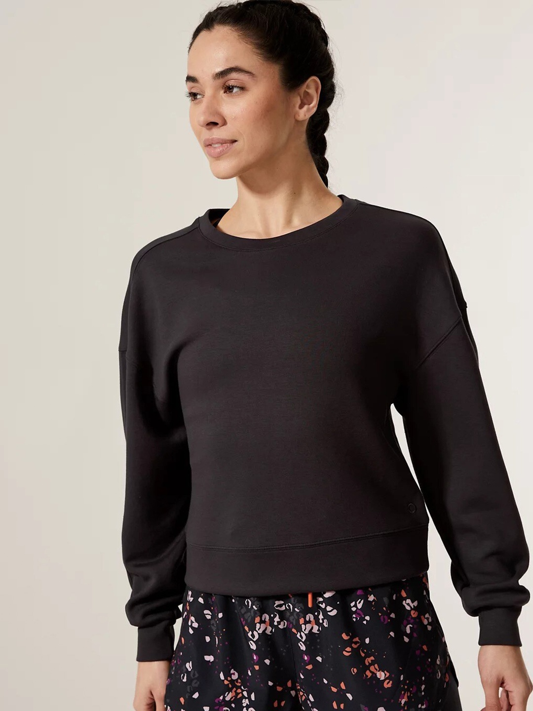 

Marks & Spencer Round Neck Pullover Sweatshirt, Black