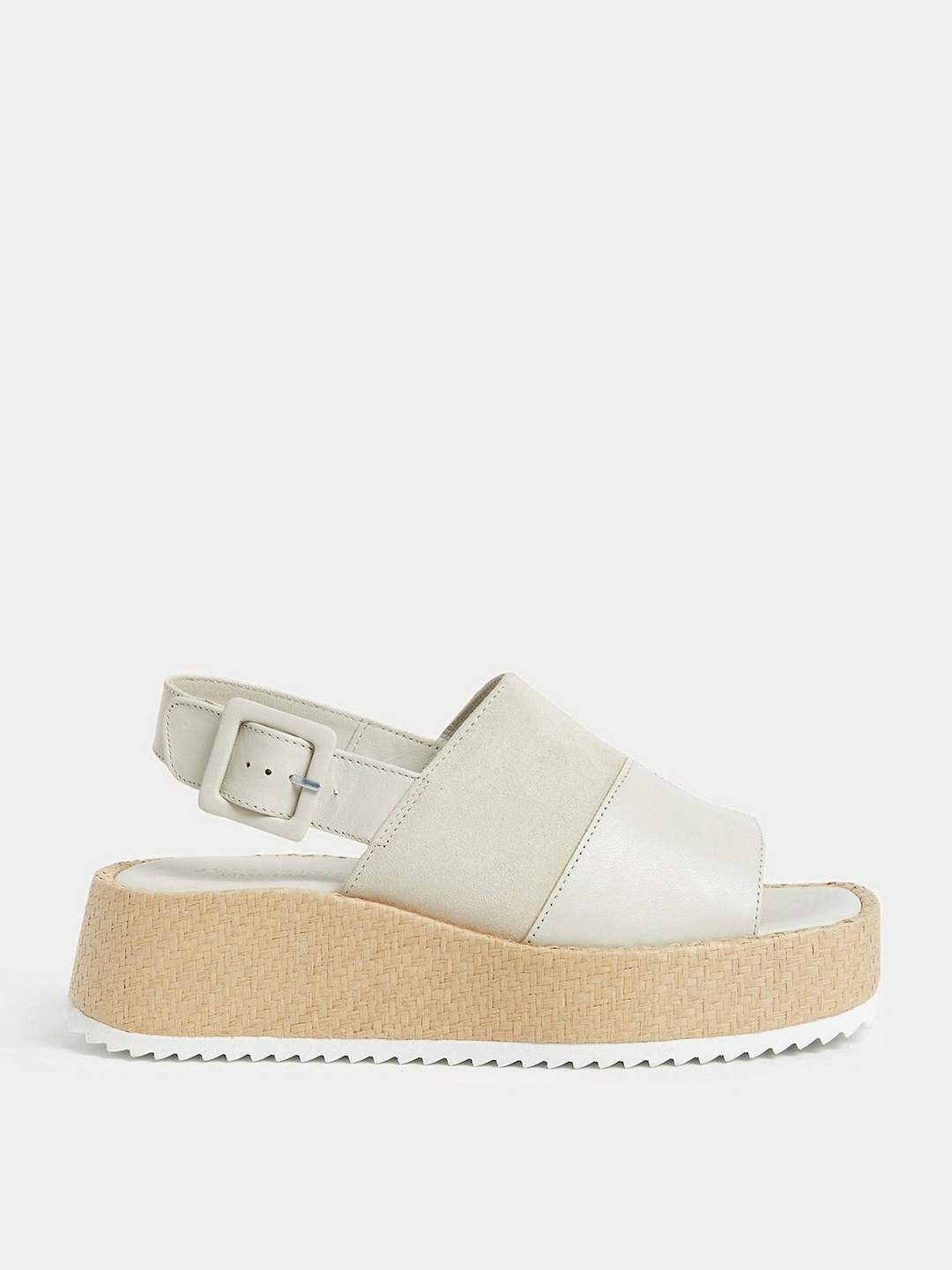

Marks & Spencer Open Toe Flatform Heels, White