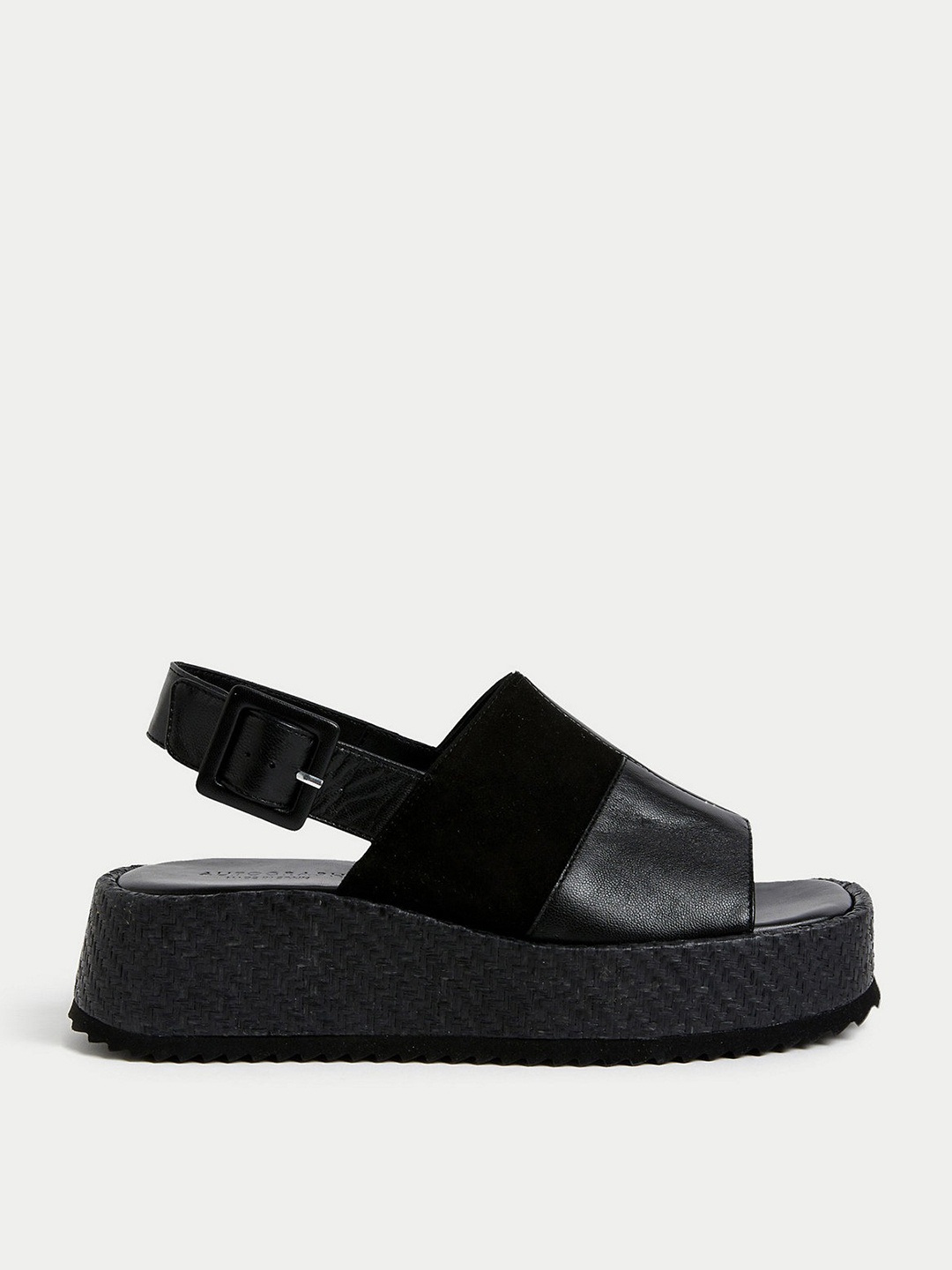 

Marks & Spencer Open Toe Flatform Heels, Black