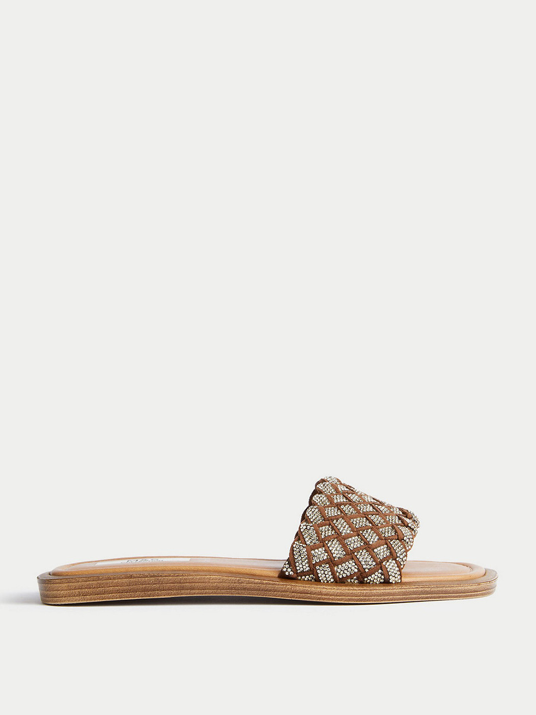 

Marks & Spencer Women Open Toe Flats with Bows, Brown