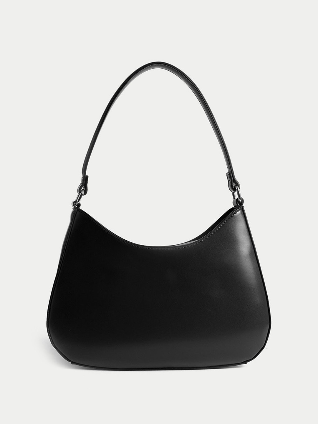 

Marks & Spencer Zip Detail PU Bucket Hobo Bag, Black