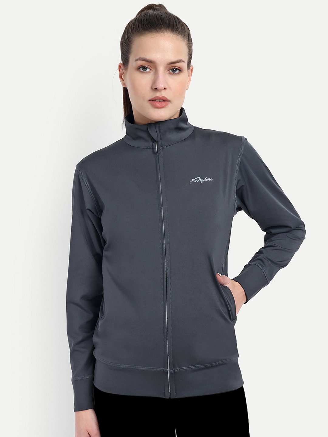 

WAYLENE Lightweight Training or Gym Sporty Jacket, Grey