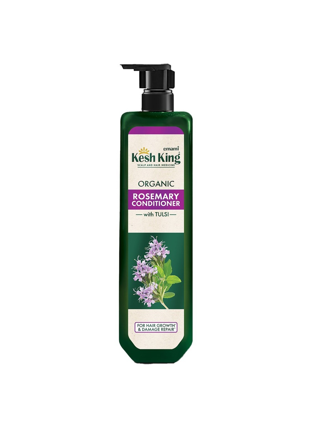 

Kesh King Organics Rosemary Conditioner with Tulsi to Reduce Frizz & Hairfall - 200ml, Green