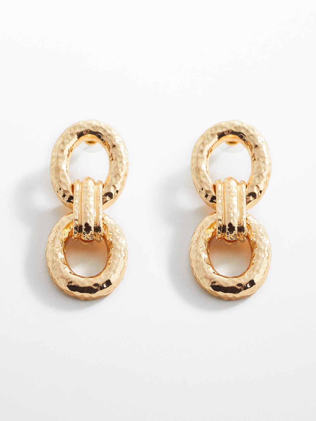 

MANGO Contemporary Drop Earrings, Gold