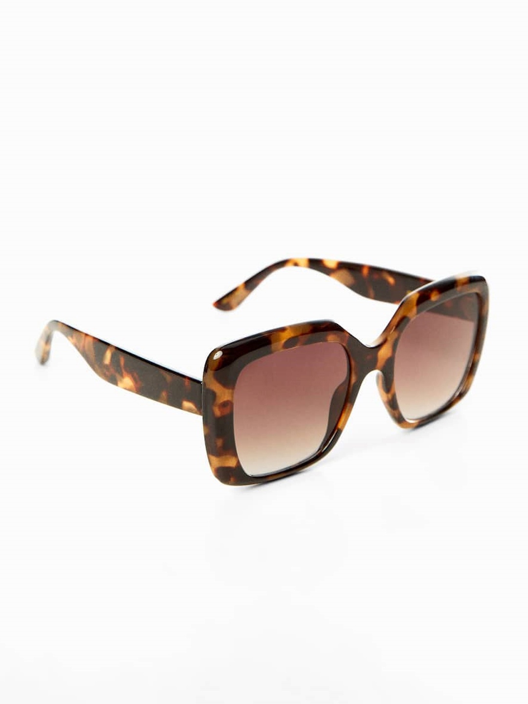 

MANGO Women Square Sunglasses with UV Protected Lens 67942909-32, Brown
