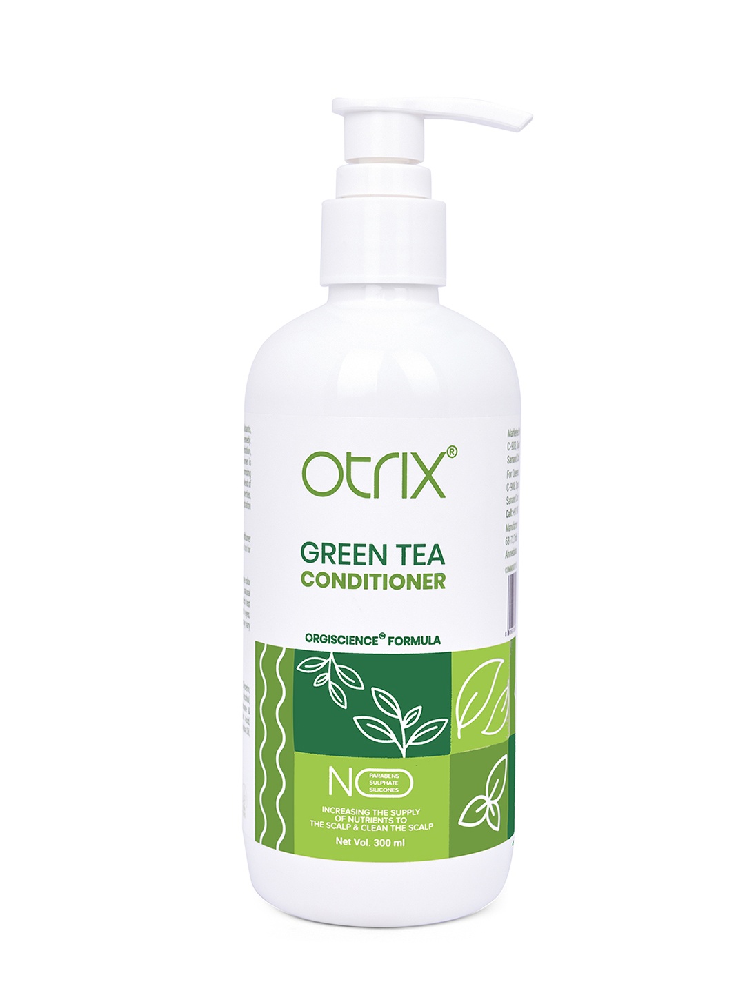 

Otrix Organic Green Tea Conditioner with Tea Tree - 300 ml, White