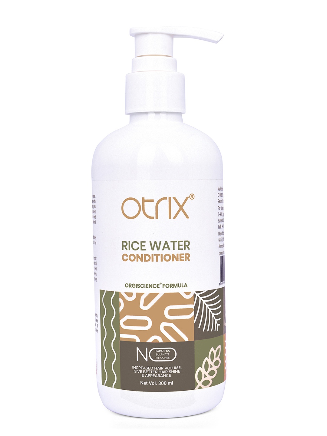 

Otrix Organic Rice Water Conditioner with Licorice Extract - 300 ml, White