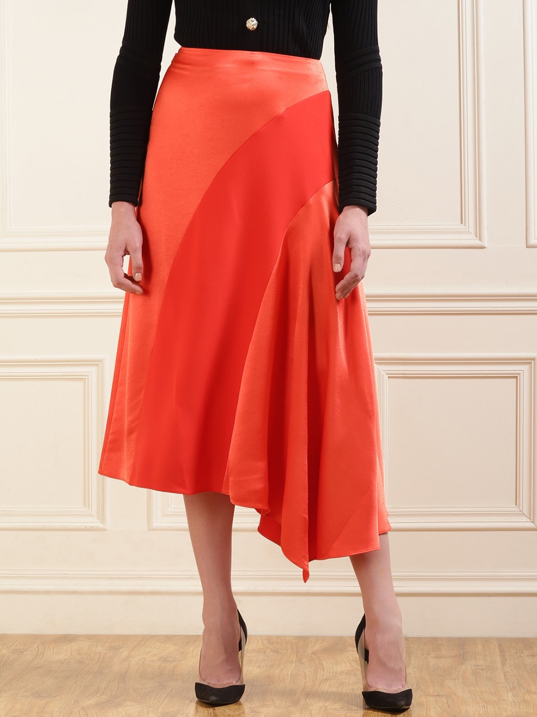 

Ted Baker A-Line Midi Skirt, Red