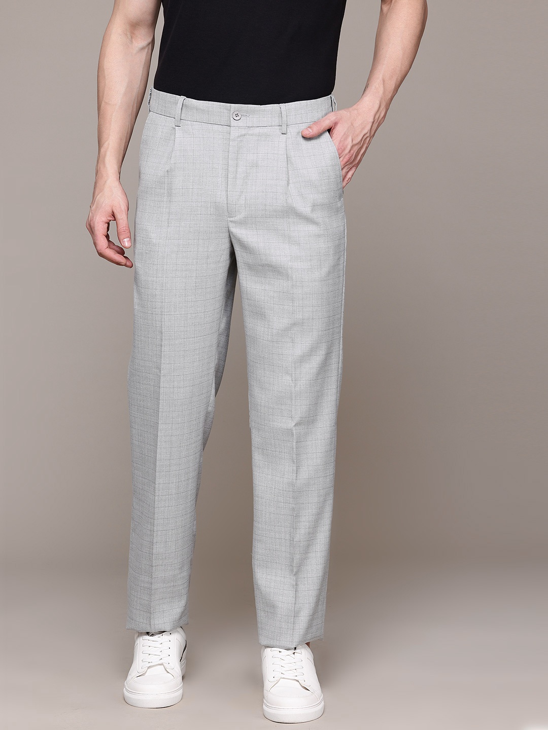 

Nautica Men Flex Waistband Regular Fit Chinos, Grey