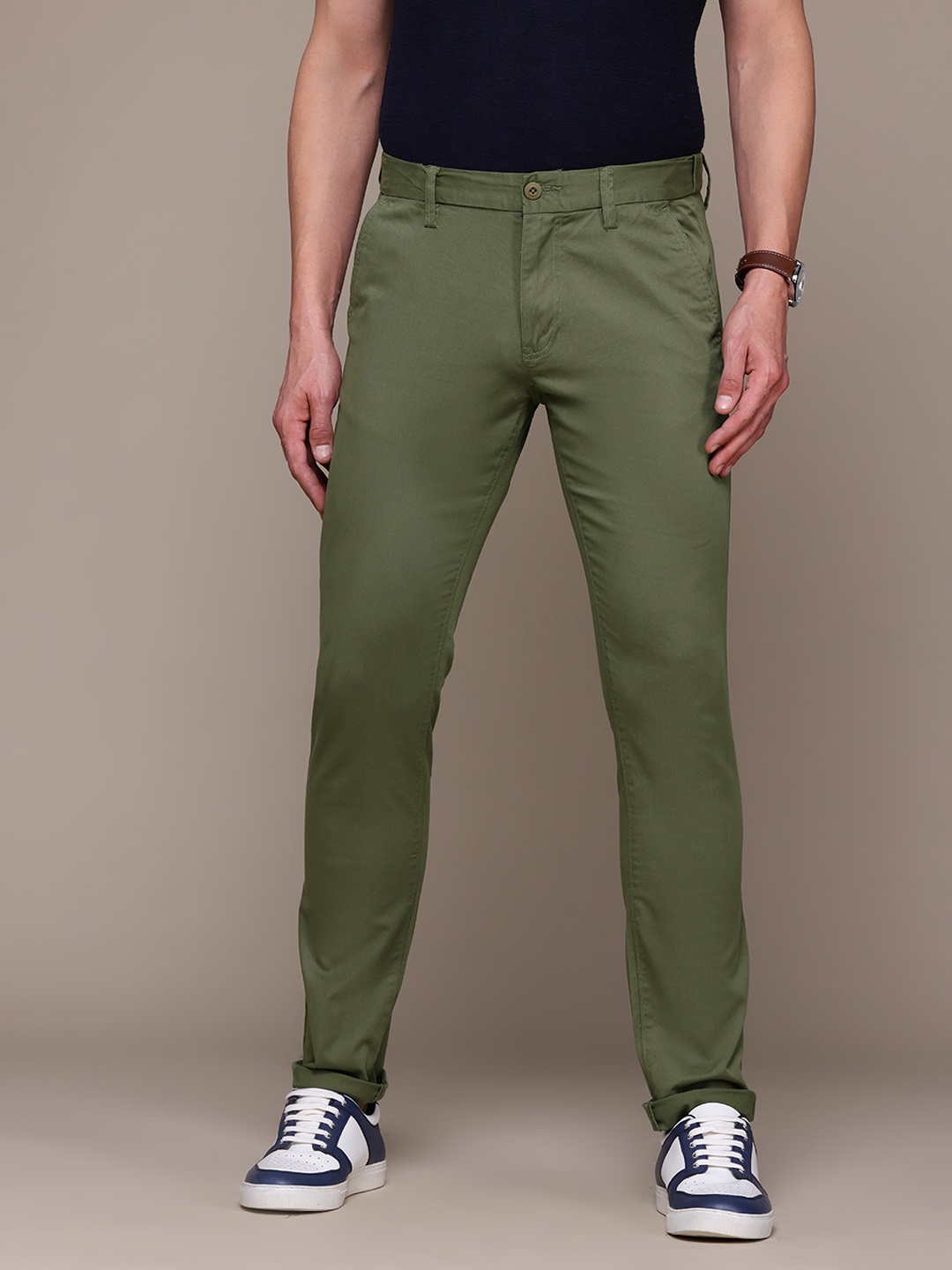 

Nautica Men Slim Fit Chinos, Olive
