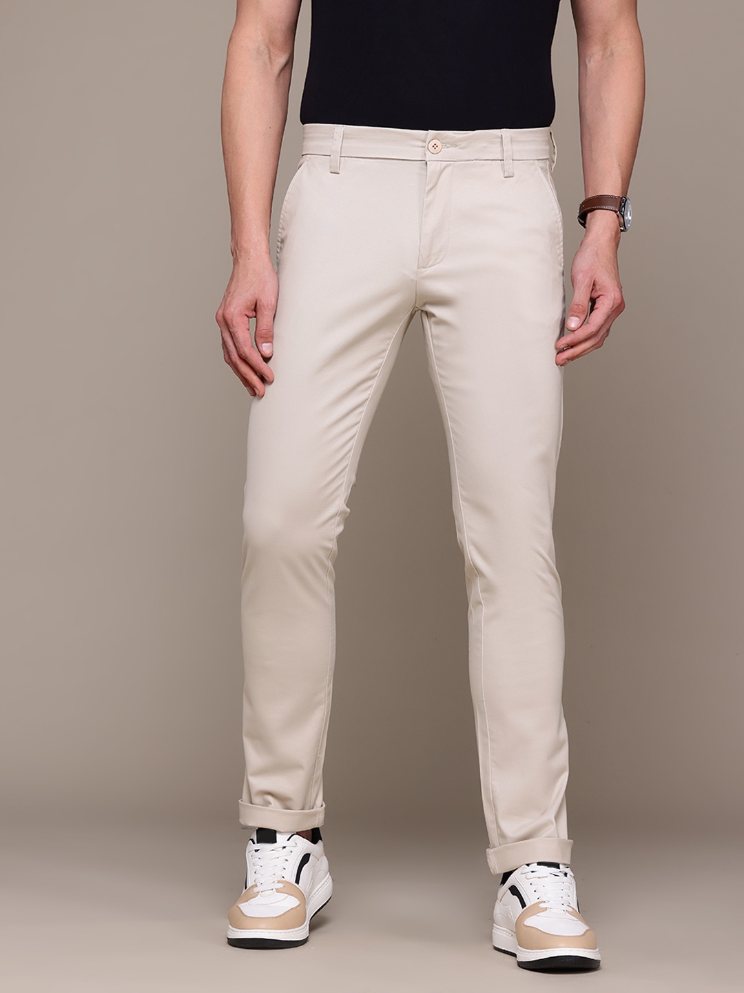 

Nautica Men Slim Fit Chinos, Beige