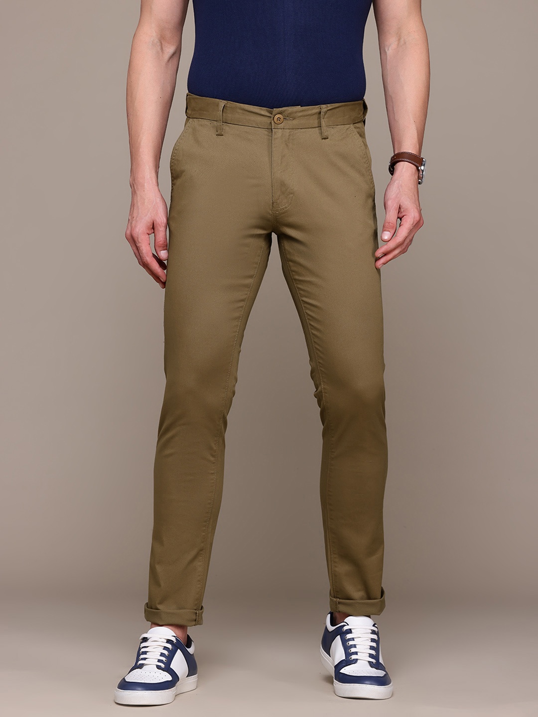 

Nautica Men Slim Fit Chinos, Beige