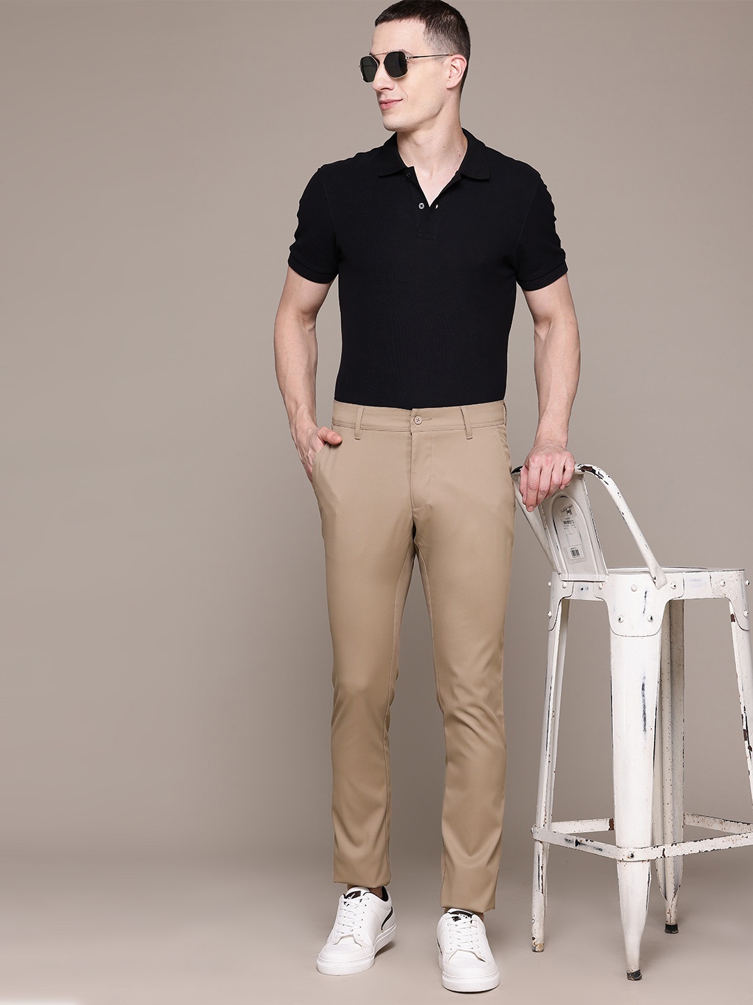 

Nautica Men Smart Casual Chinos, Beige