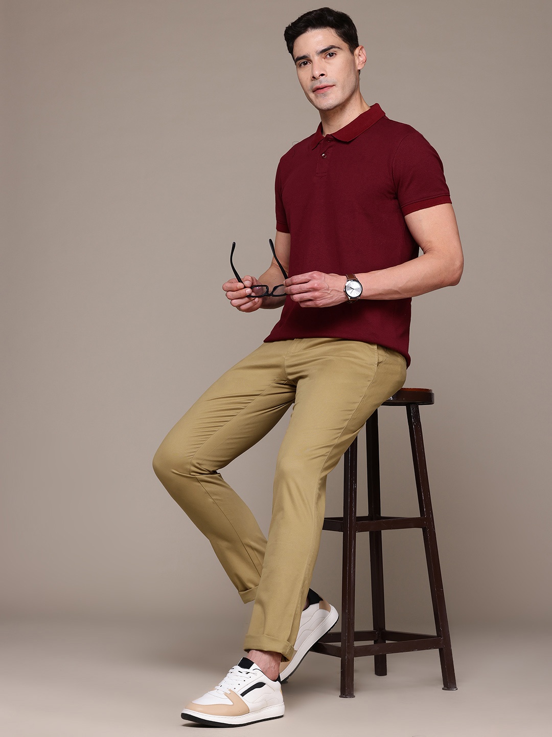 

Nautica Men Slim Fit Chinos, Khaki