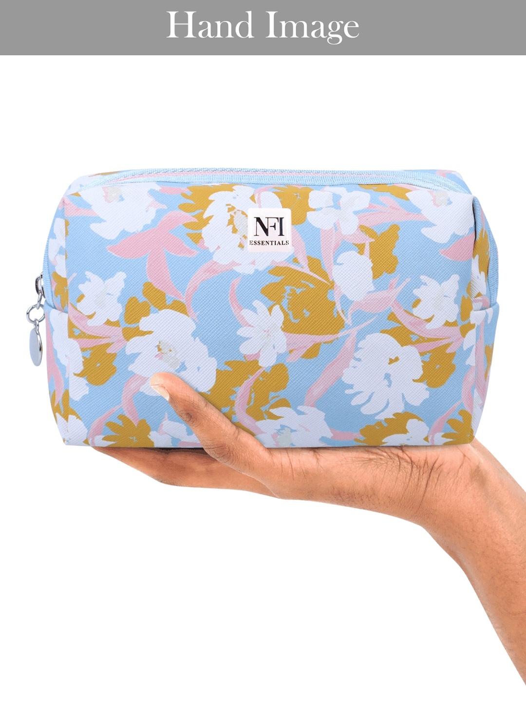 

NFI essentials Printed Makeup Pouch, Blue