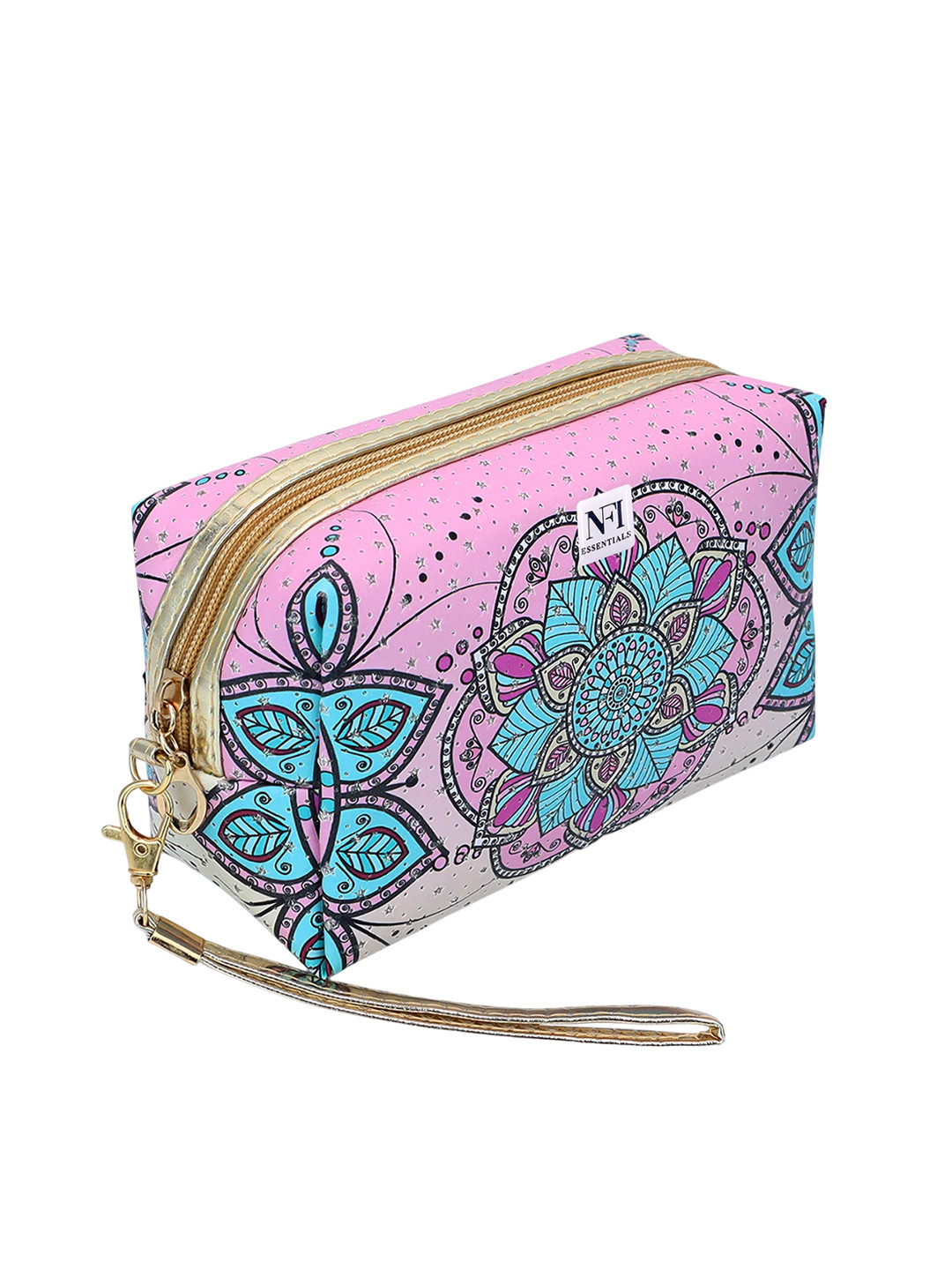 

NFI essentials Printed Cosmetic Makeup Pouch, Pink