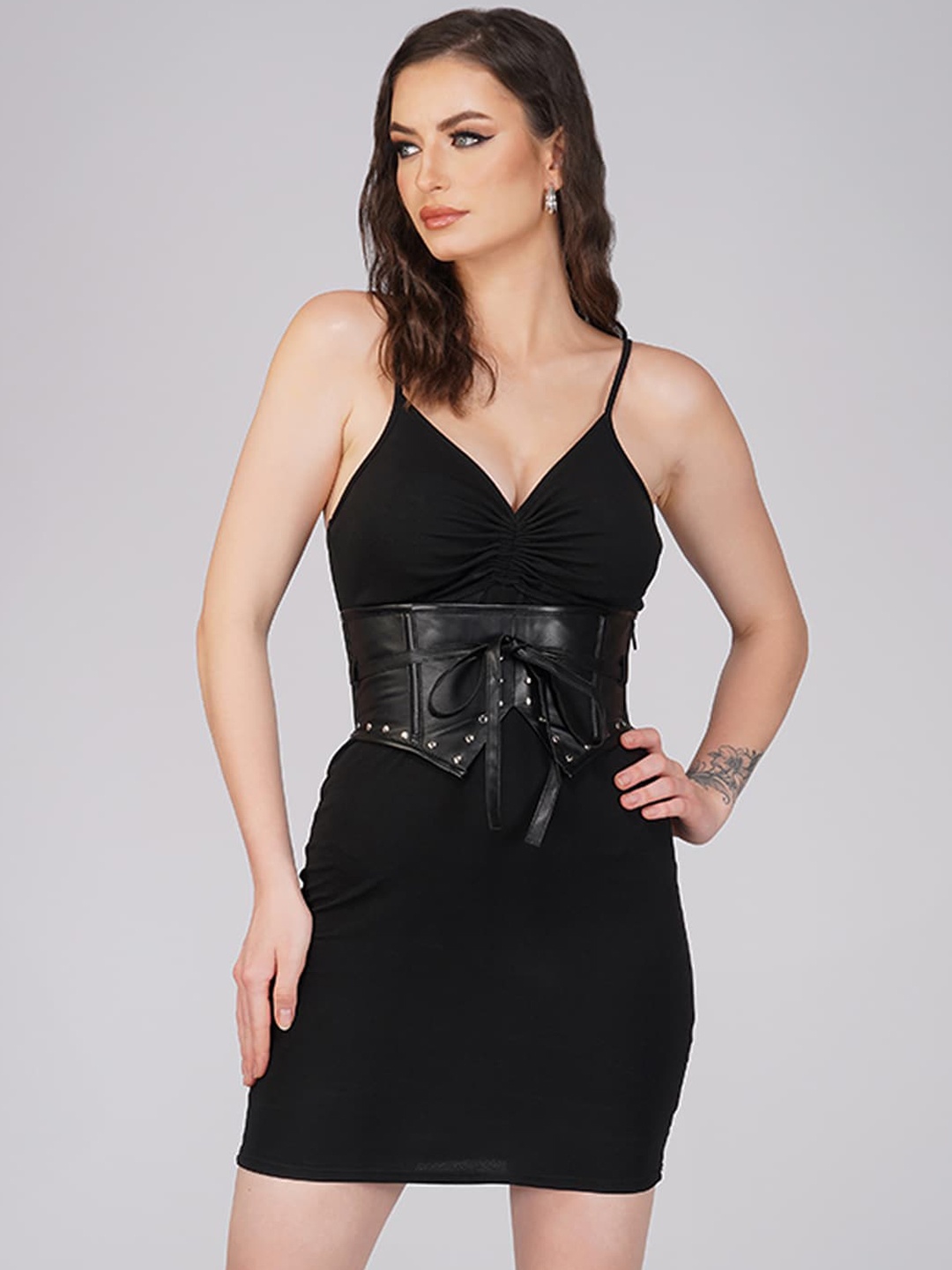 

Bunny Corset Women Embellished Corset Belt, Black