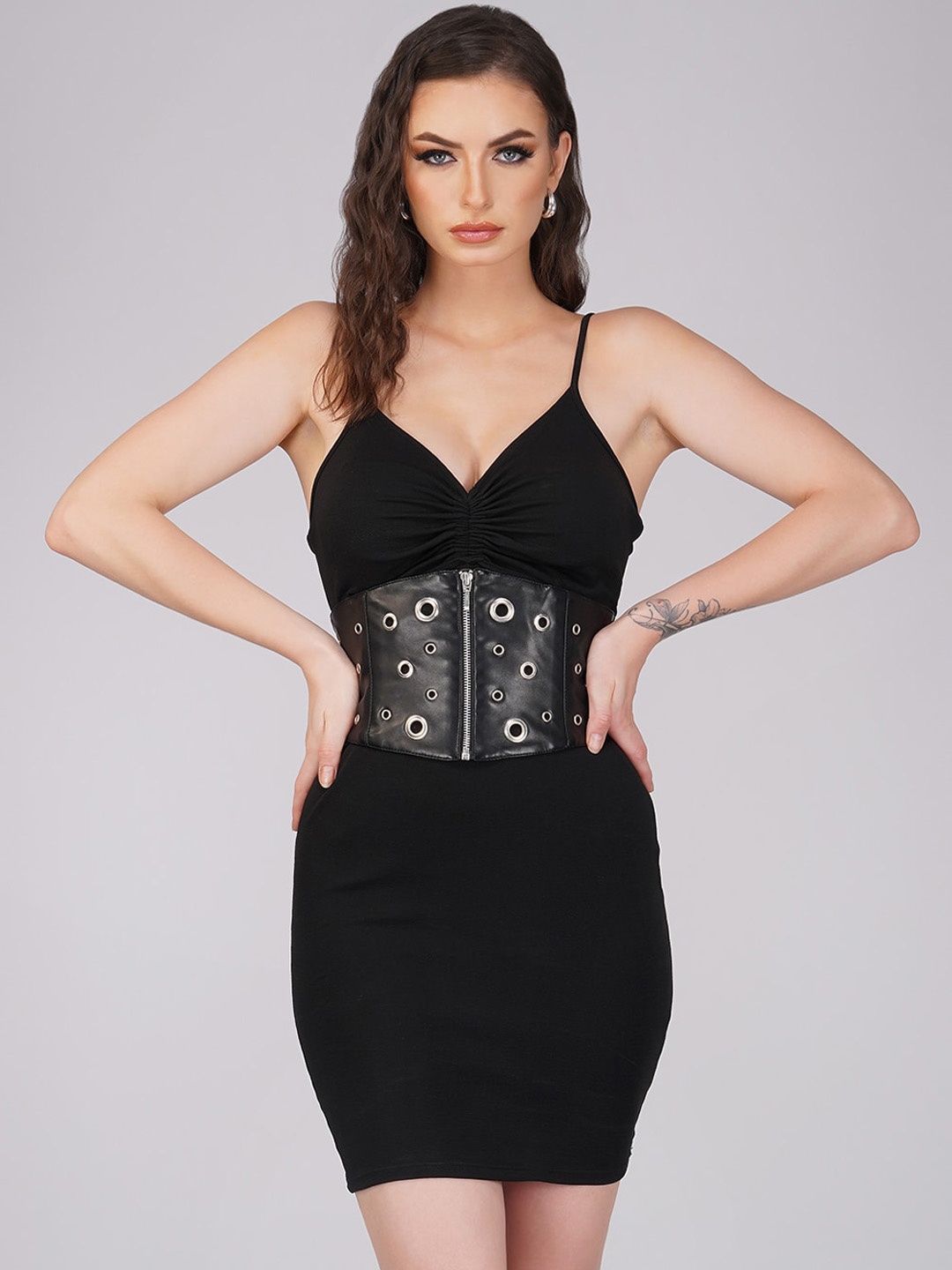

Bunny Corset Women Embellished Corset Belt, Black
